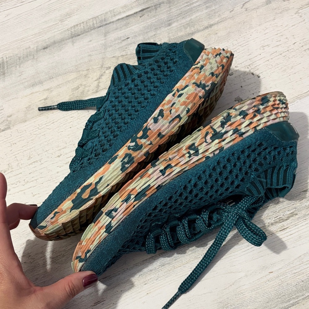 NOBULL Teal Wild Knit Runner Women's Sneakers Size 6.5 - Picture 7 of 11